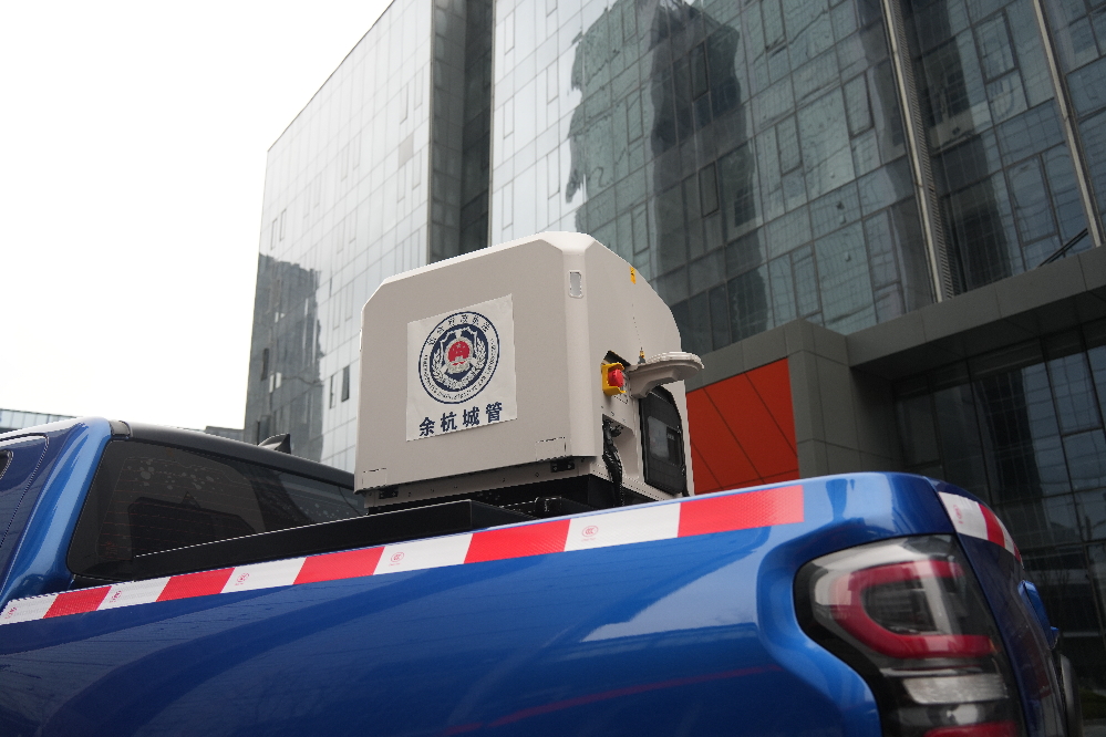 无人机移动车载机场正式亮相 余杭城管让城市“智”理更高效