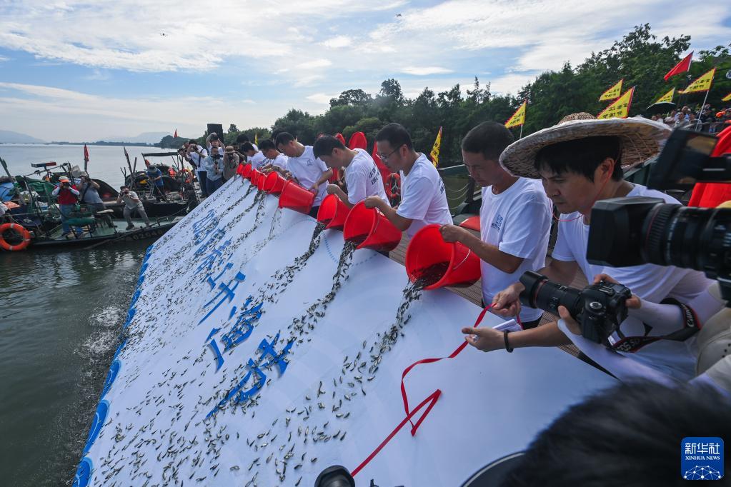 杭州富春江开渔 渔民喜迎江鲜丰收