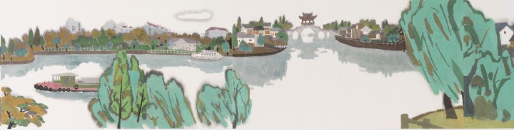 “画”说特展③｜邵蓓艳《京杭大运河——杭州风情》