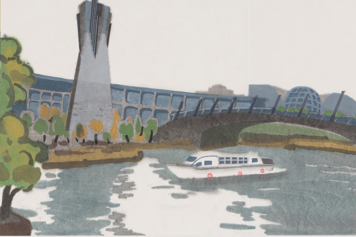 “画”说特展③｜邵蓓艳《京杭大运河——杭州风情》